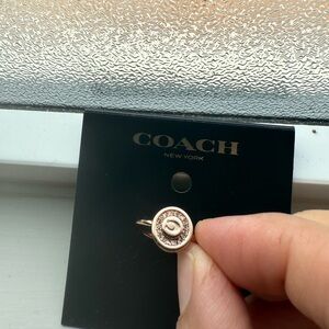 COACH Ring  size 8 C rose gold ring